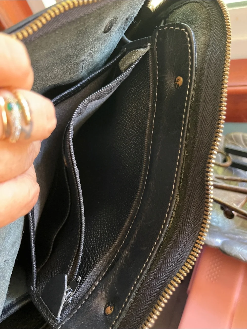 Dooney & Bourke Black Pebbled Leather Dome Satchel with Gold Hardware